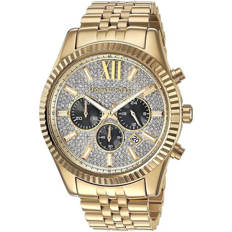 michael kors lexington watch mens|oversized lexington gold tone watch.